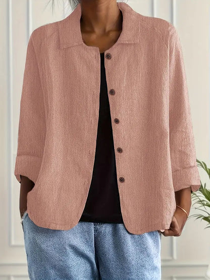 Klassischer Hemd-Cardigan | Übergangsjacke für Damen 3