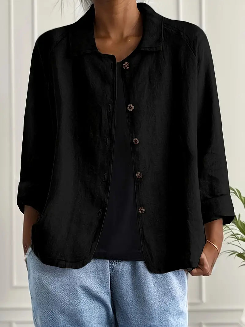 Klassischer Hemd-Cardigan | Übergangsjacke für Damen 7