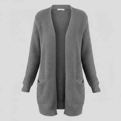 Lange Strickjacke Damen | Gemütlicher Cardigan für Winter