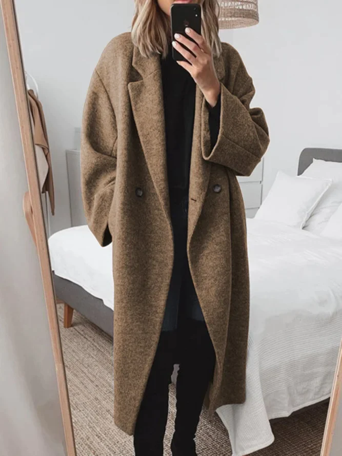 Langer Oversized Mantel Damen | Eleganter Wintermantel 0