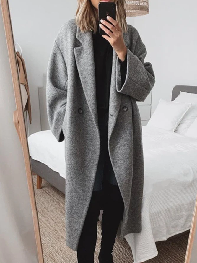 Langer Oversized Mantel Damen | Eleganter Wintermantel 1