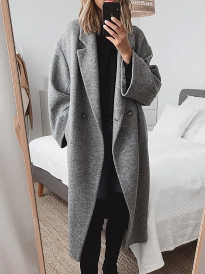 Langer Oversized Mantel Damen | Eleganter Wintermantel 1