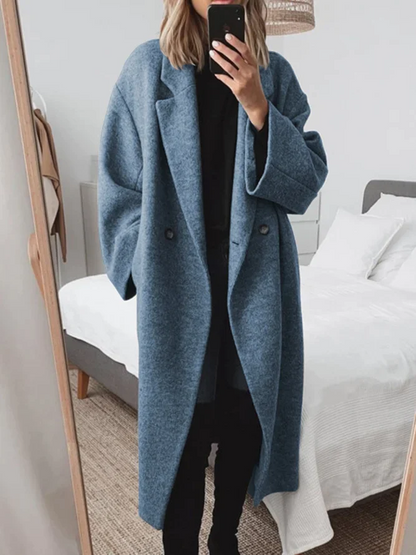 Langer Oversized Mantel Damen | Eleganter Wintermantel 2