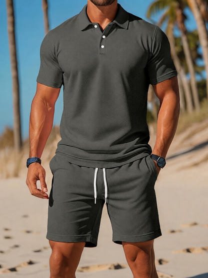 Lässiges Herren-Set | Poloshirt und Shorts für den Sommer 5
