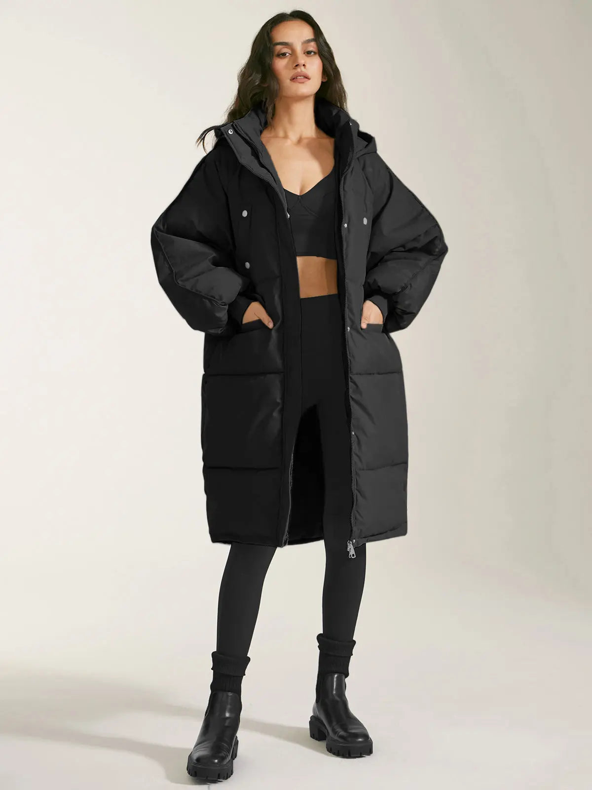 Laura | Damen Winterparka mit Kapuze und Pufferfüllung 8