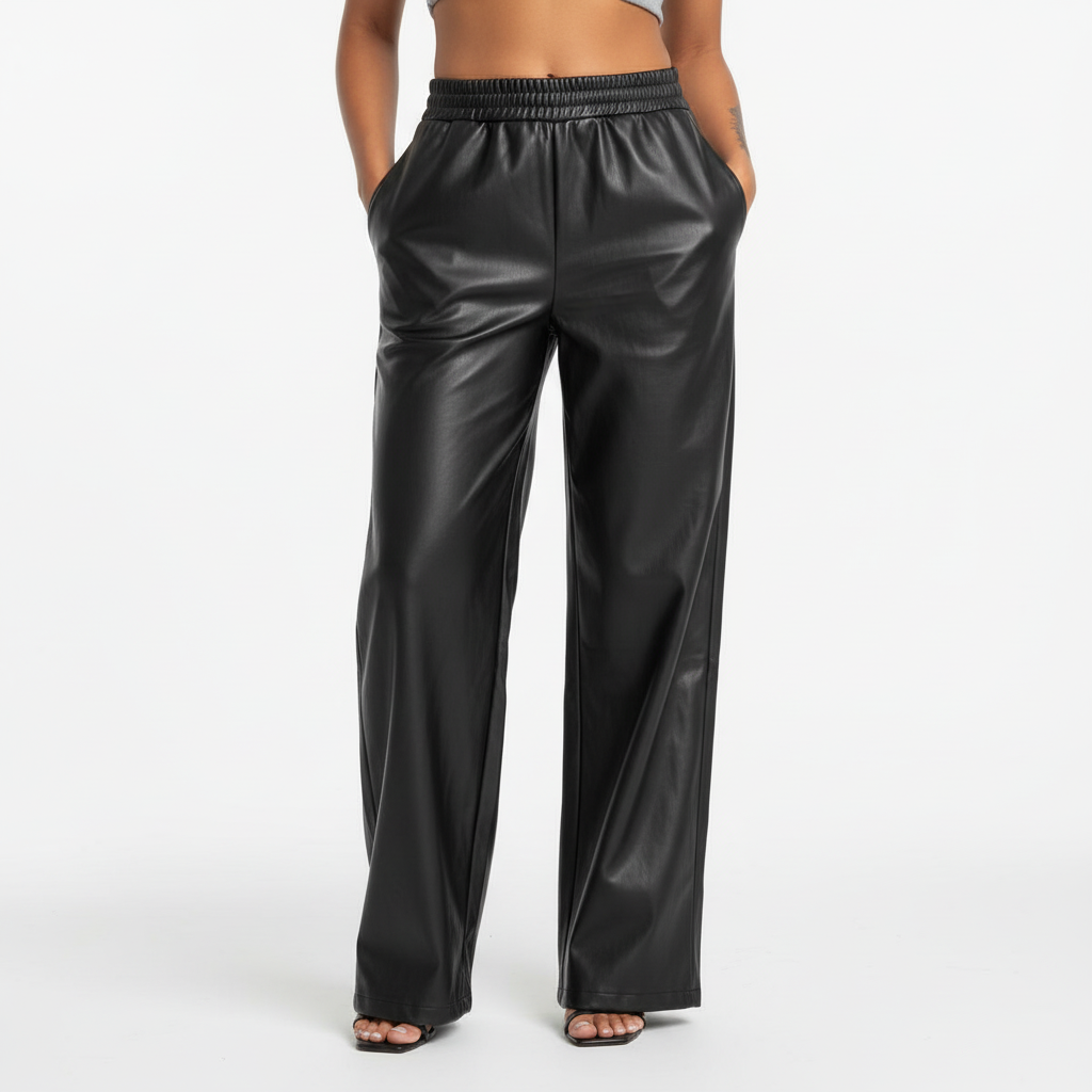 Lederhose Suzy | Baggy Schnitt mit hoher Taille 4