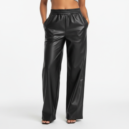 Lederhose Suzy | Baggy Schnitt mit hoher Taille 4
