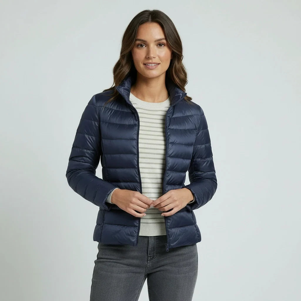 Leichte Steppjacke Damen | Einfarbige Jacke für Alltag 4