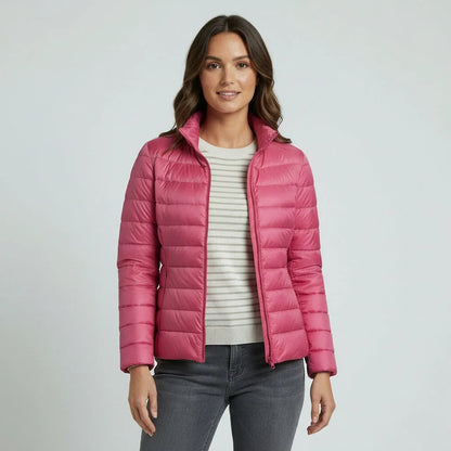 Leichte Steppjacke Damen | Einfarbige Jacke für Alltag 6