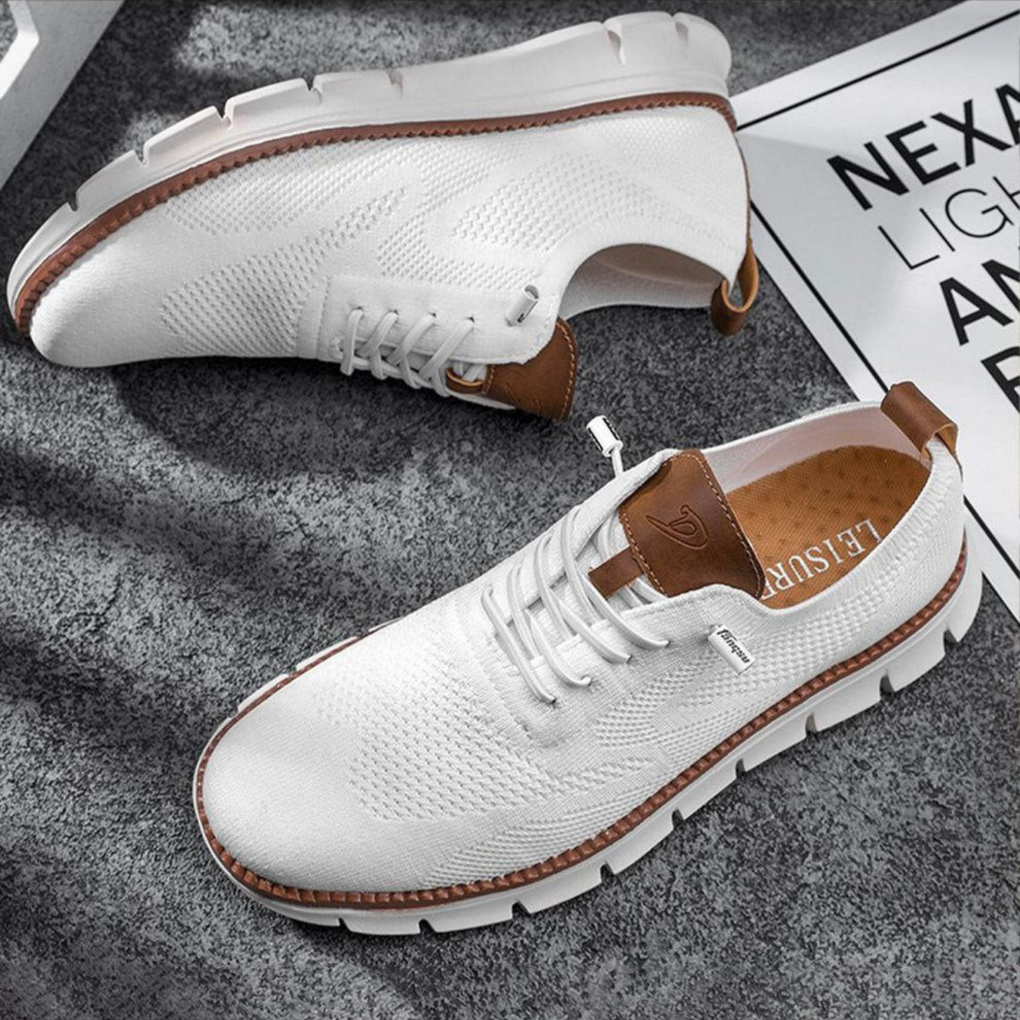 Leichte Strick-Sneaker Herren | Freizeit Schuhe 0