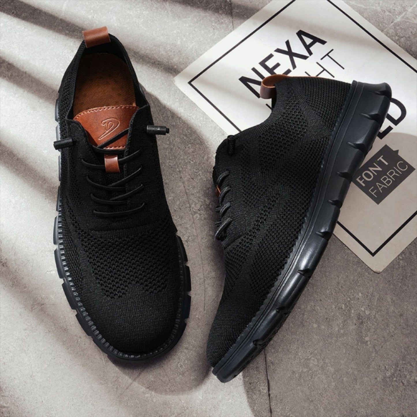 Leichte Strick-Sneaker Herren | Freizeit Schuhe 10