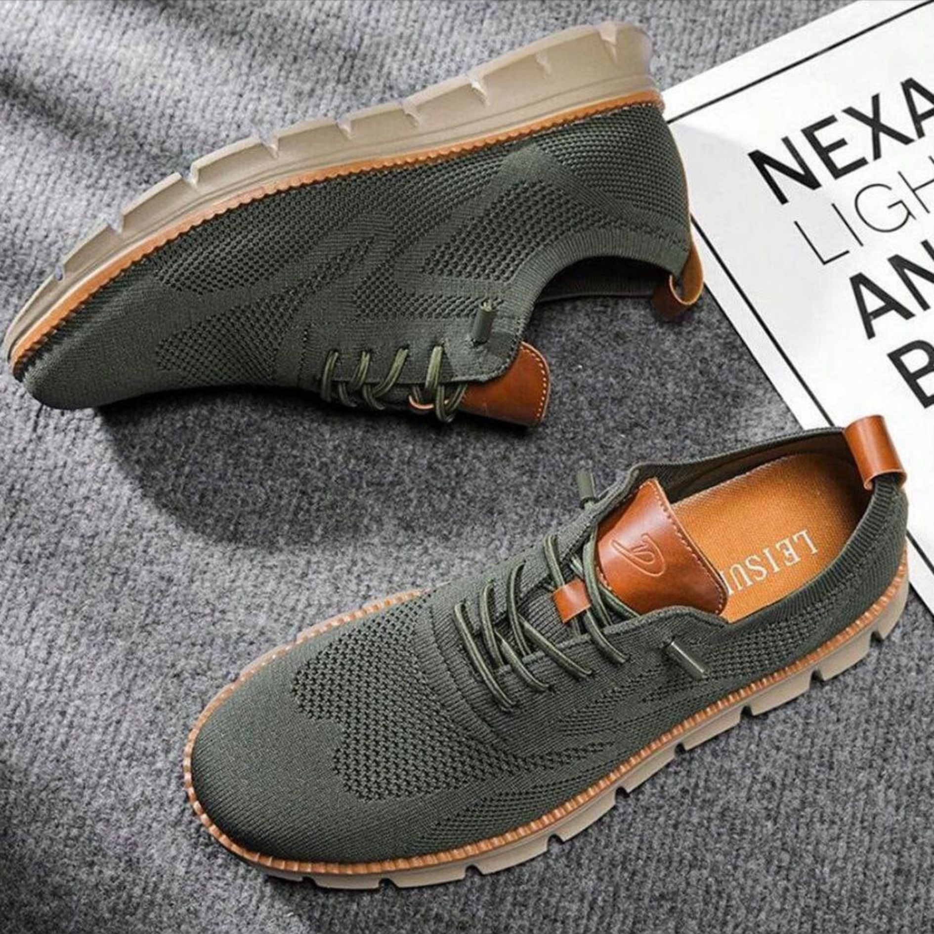 Leichte Strick-Sneaker Herren | Freizeit Schuhe 12