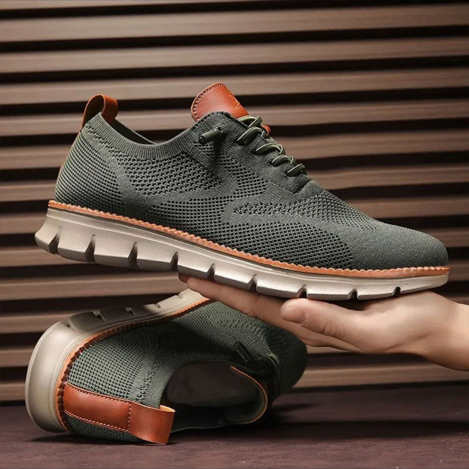 Leichte Strick-Sneaker Herren | Freizeit Schuhe 4