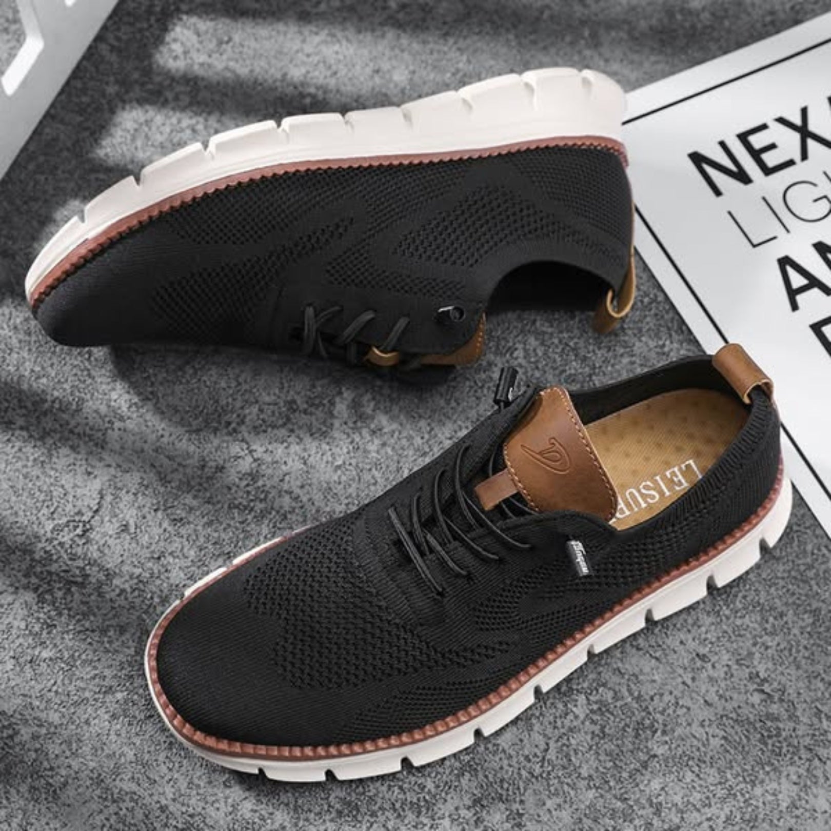 Leichte Strick-Sneaker Herren | Freizeit Schuhe 9
