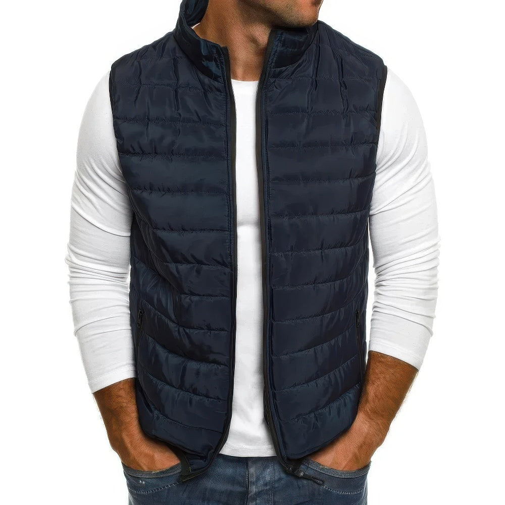 Leichte gesteppte Herrenweste mit abnehmbarer Kapuze | Bodywarmer 4