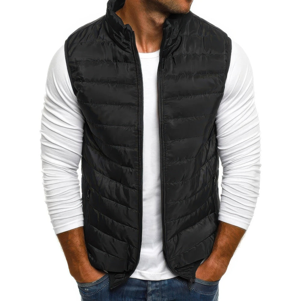 Leichte gesteppte Herrenweste mit abnehmbarer Kapuze | Bodywarmer 5