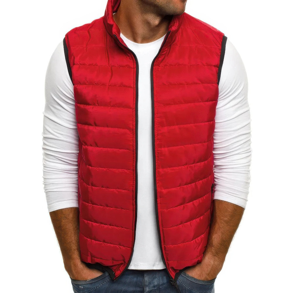 Leichte gesteppte Herrenweste mit abnehmbarer Kapuze | Bodywarmer 6