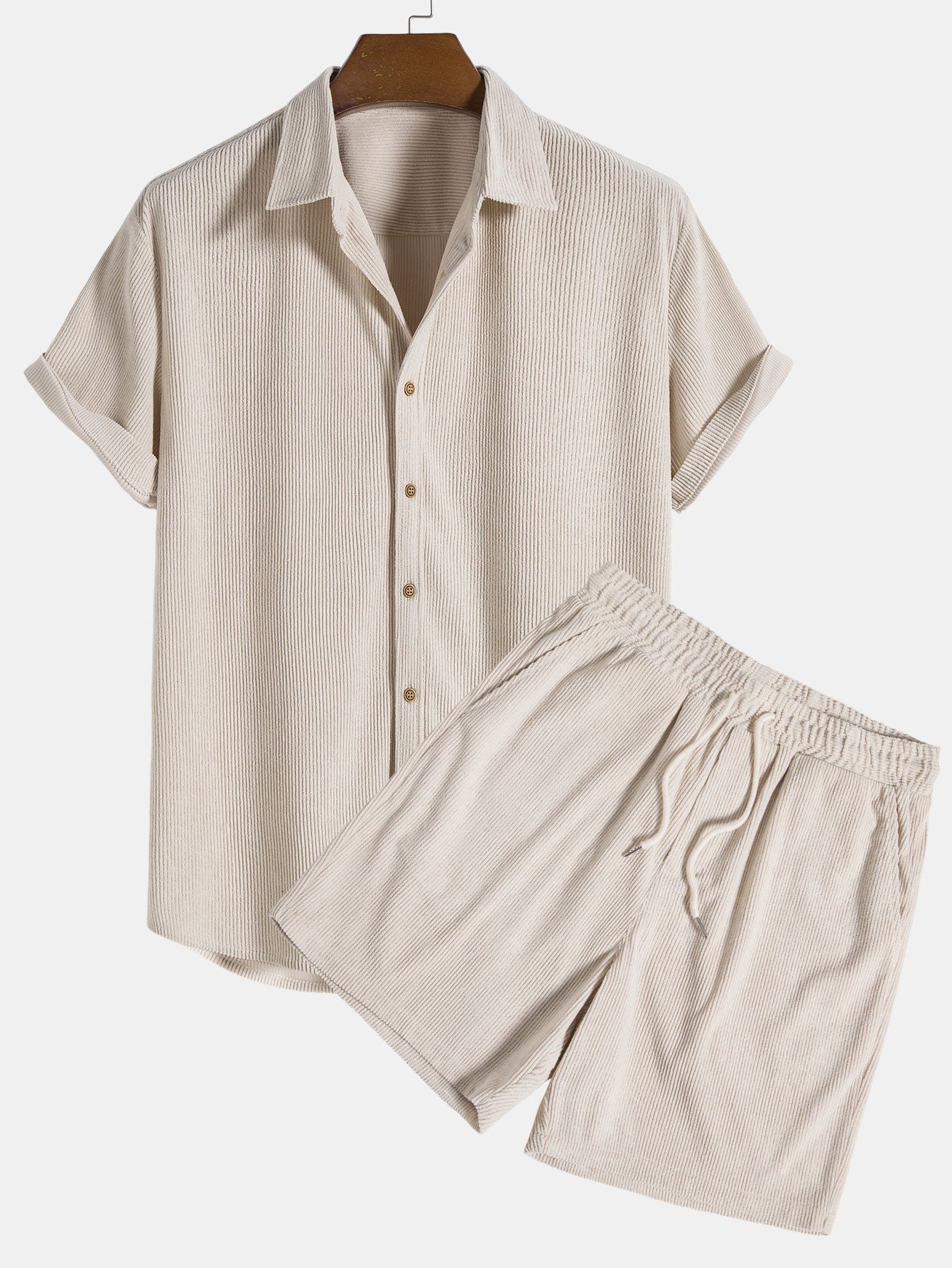 Leichtes Sommer-Shirt und Shorts-Set für Herren | Casual Outfit 0