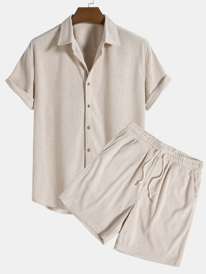 Leichtes Sommer-Shirt und Shorts-Set für Herren | Casual Outfit 0