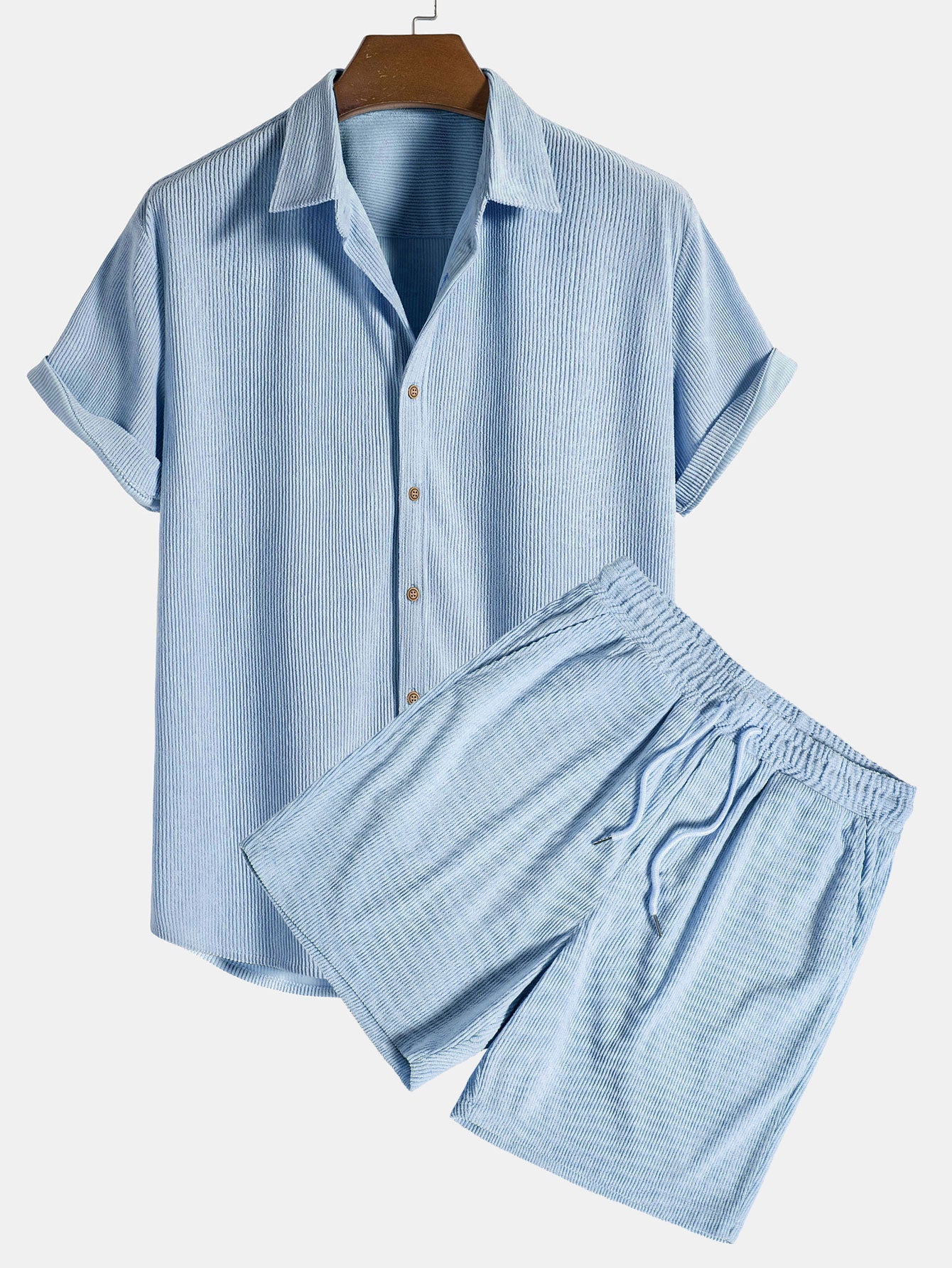 Leichtes Sommer-Shirt und Shorts-Set für Herren | Casual Outfit 10