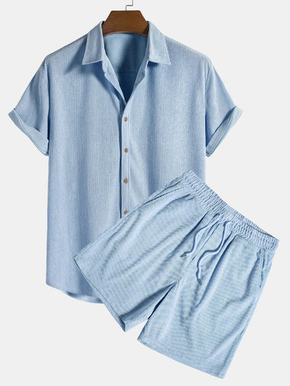 Leichtes Sommer-Shirt und Shorts-Set für Herren | Casual Outfit 10