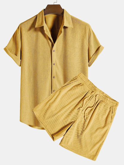 Leichtes Sommer-Shirt und Shorts-Set für Herren | Casual Outfit 11