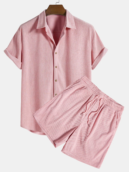 Leichtes Sommer-Shirt und Shorts-Set für Herren | Casual Outfit 5