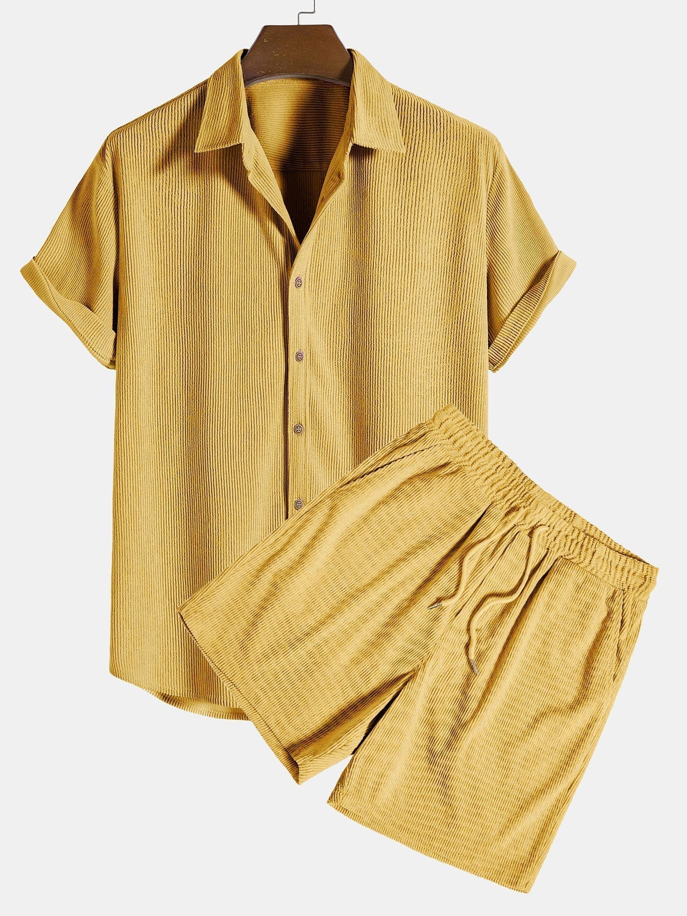 Leichtes Sommer-Shirt und Shorts-Set für Herren | Casual Outfit 6