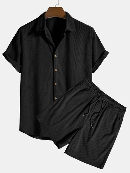 Leichtes Sommer-Shirt und Shorts-Set für Herren | Casual Outfit 7