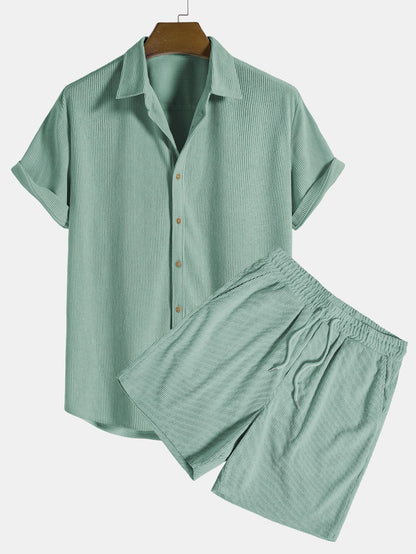 Leichtes Sommer-Shirt und Shorts-Set für Herren | Casual Outfit 8