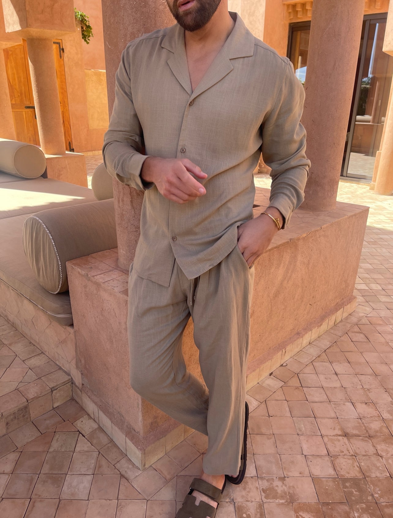 Leinen Lounge-Set Herren | Atmungsaktive Loungewear 5