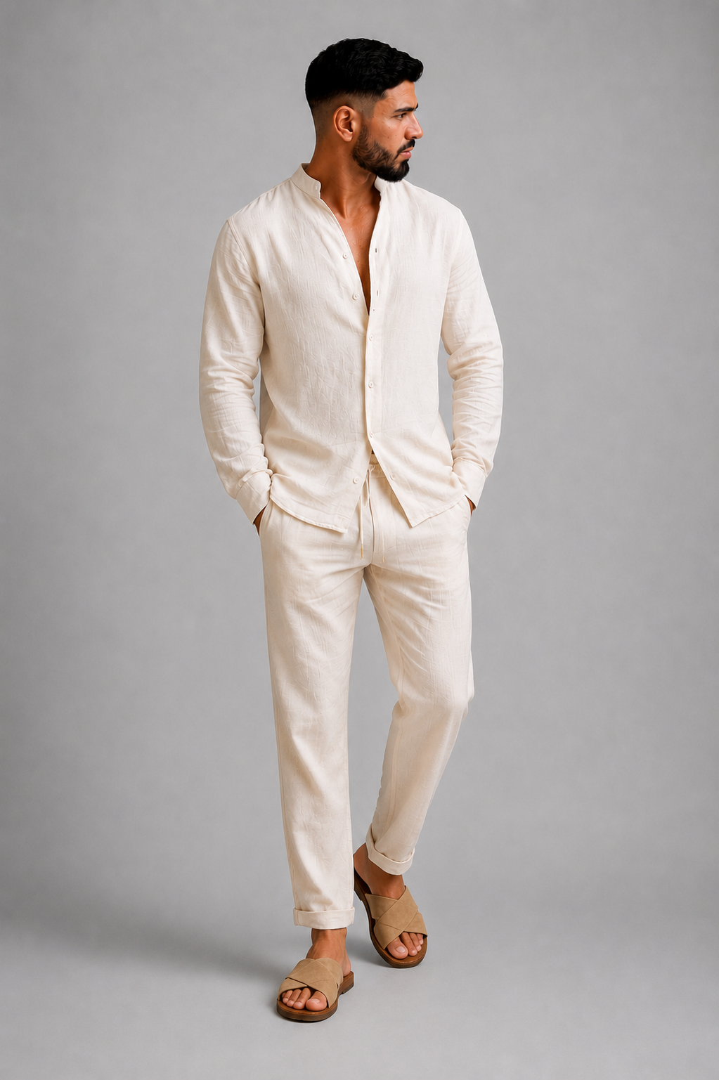 Leinen Loungewear Set für Herren | Atmungsaktive Freizeitbekleidung 1
