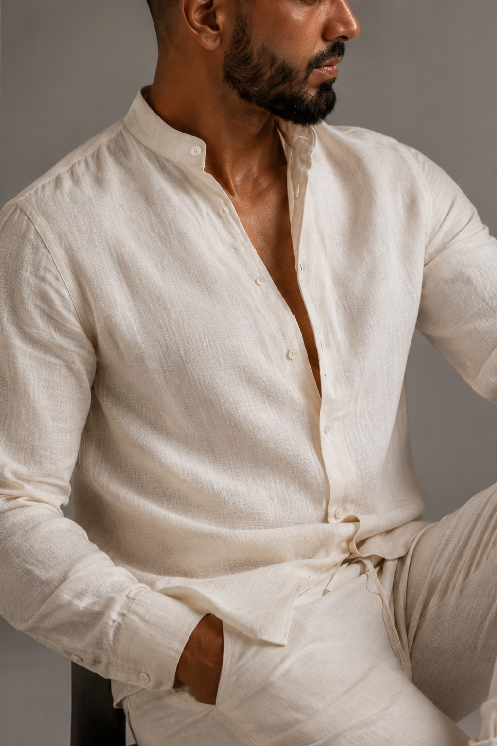 Leinen Loungewear Set für Herren | Atmungsaktive Freizeitbekleidung 5