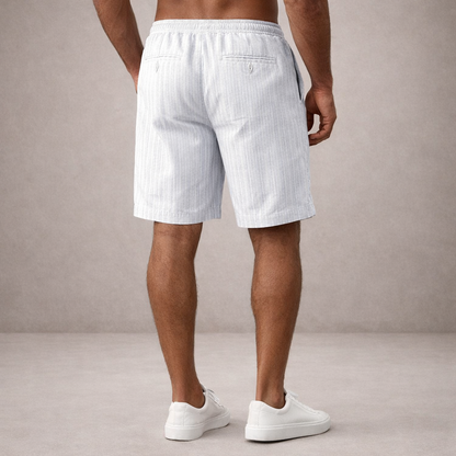 Leinen Shorts Herren | Atmungsaktive Sommerhose Lässig 1