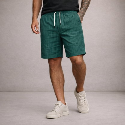 Leinen Shorts Herren | Atmungsaktive Sommerhose Lässig 12