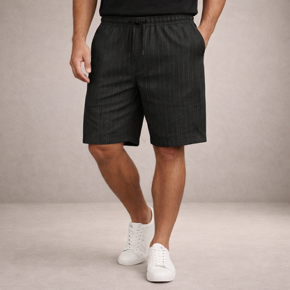 Leinen Shorts Herren | Atmungsaktive Sommerhose Lässig 13