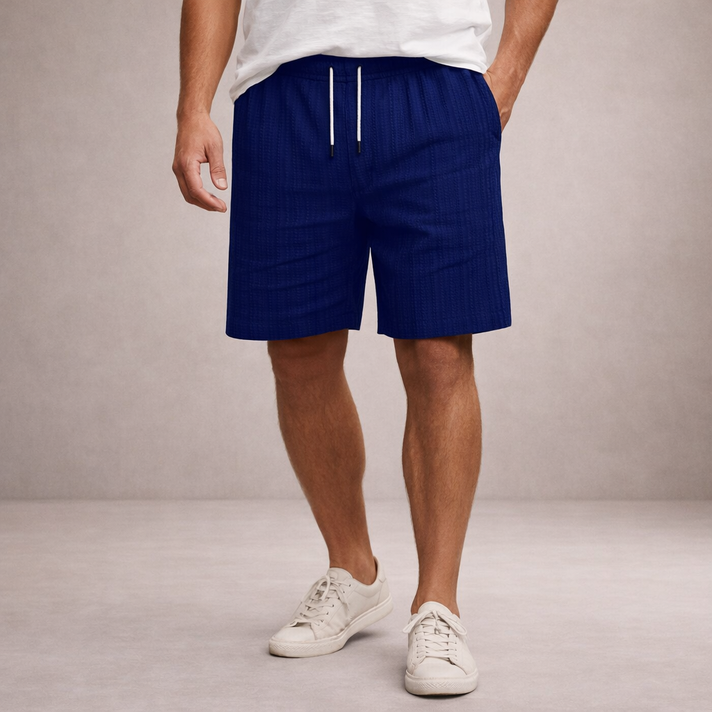 Leinen Shorts Herren | Atmungsaktive Sommerhose Lässig 7