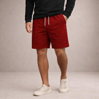 Leinen Shorts Herren | Atmungsaktive Sommerhose Lässig 9
