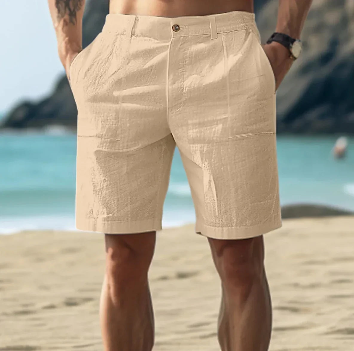 Leinen Shorts Herren | Kurze Hosen für den Sommer 1