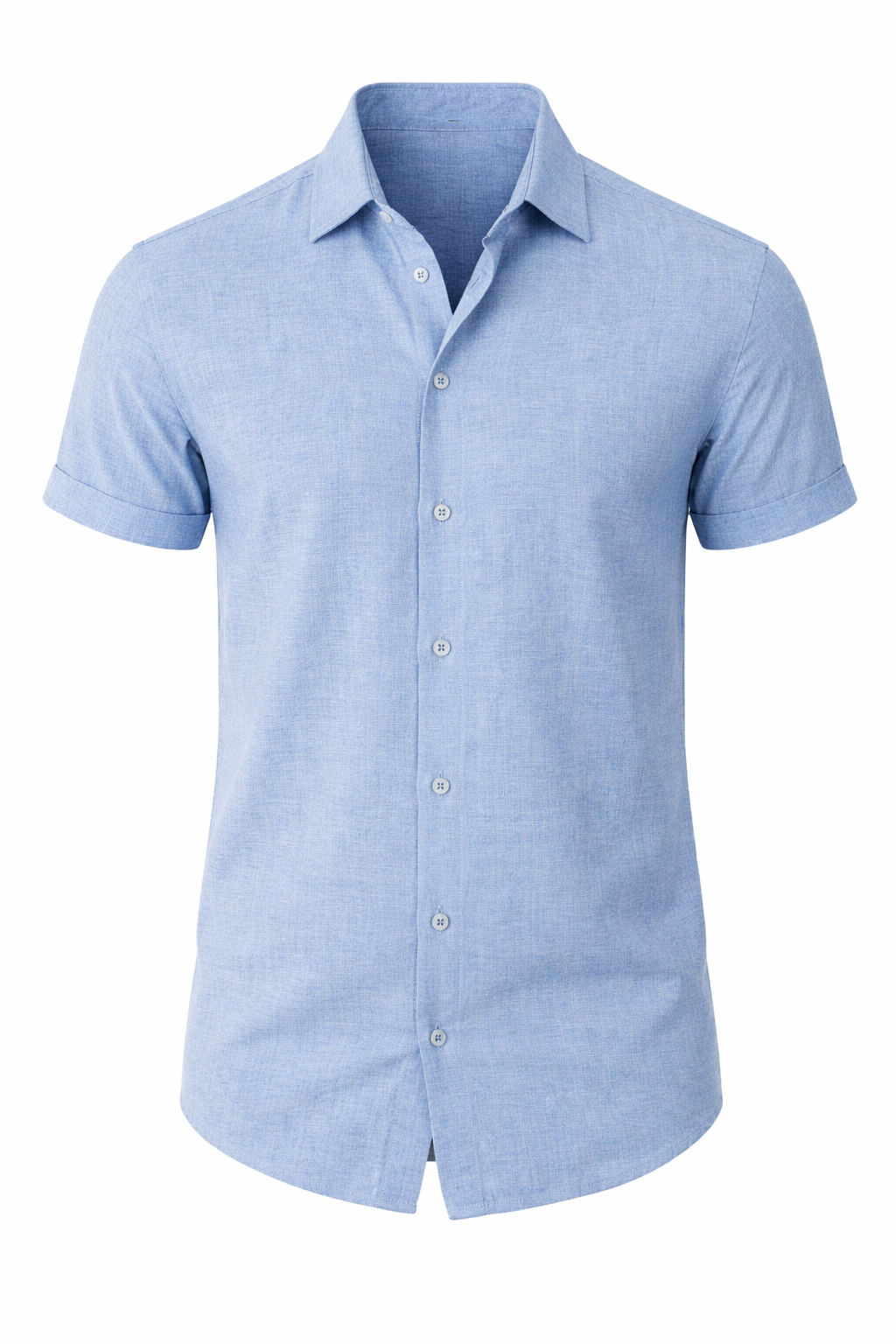 Leinenhemd Herren Klassisch Langarm Sommer 6