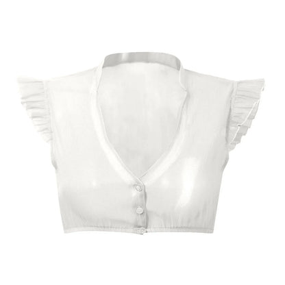Leni Dirndl Bluse mit Volantärmeln | Trachtenbluse Damen 5