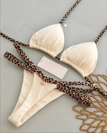 Leopardenmuster Bikini Set | Damen Bademode 11