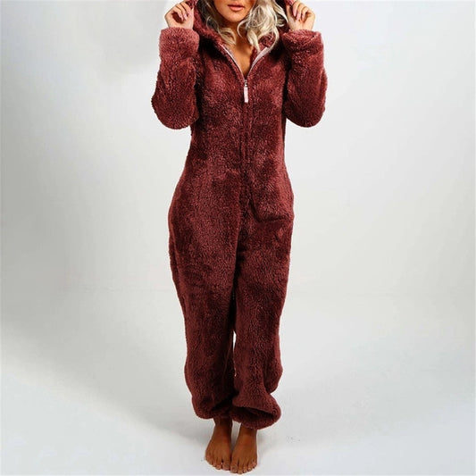 Lola Onesie Damen | Bequemer Einteiler mit Reißverschluss 0