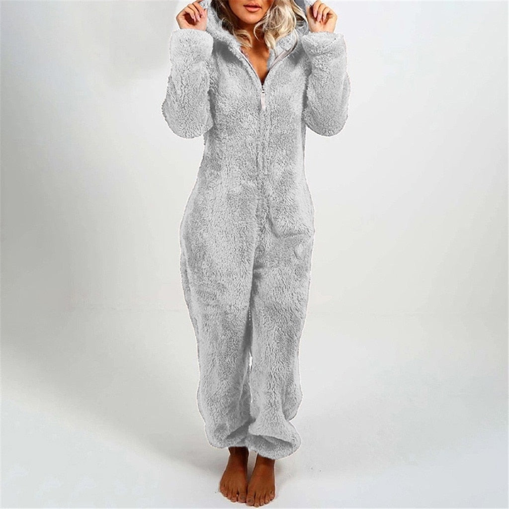 Lola Onesie Damen | Bequemer Einteiler mit Reißverschluss 3