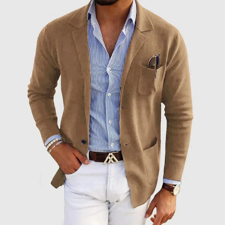 Lorenzo | Herrenblazer mit Reverskragen und Knopftaschen 1