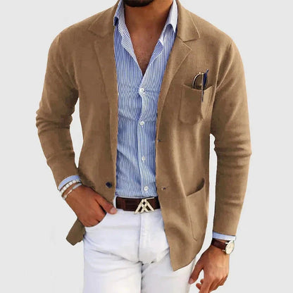Lorenzo | Herrenblazer mit Reverskragen und Knopftaschen 1