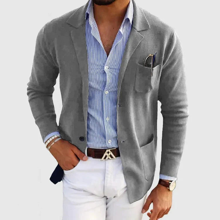 Lorenzo | Herrenblazer mit Reverskragen und Knopftaschen 2