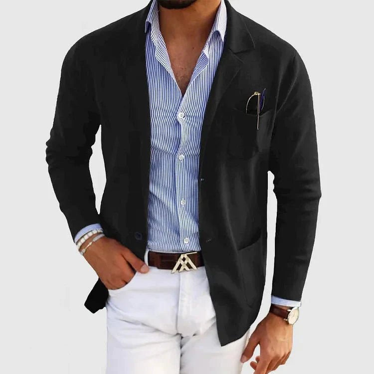 Lorenzo | Herrenblazer mit Reverskragen und Knopftaschen 3