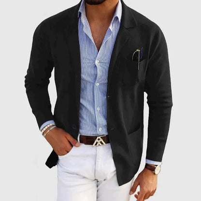 Lorenzo | Herrenblazer mit Reverskragen und Knopftaschen 3