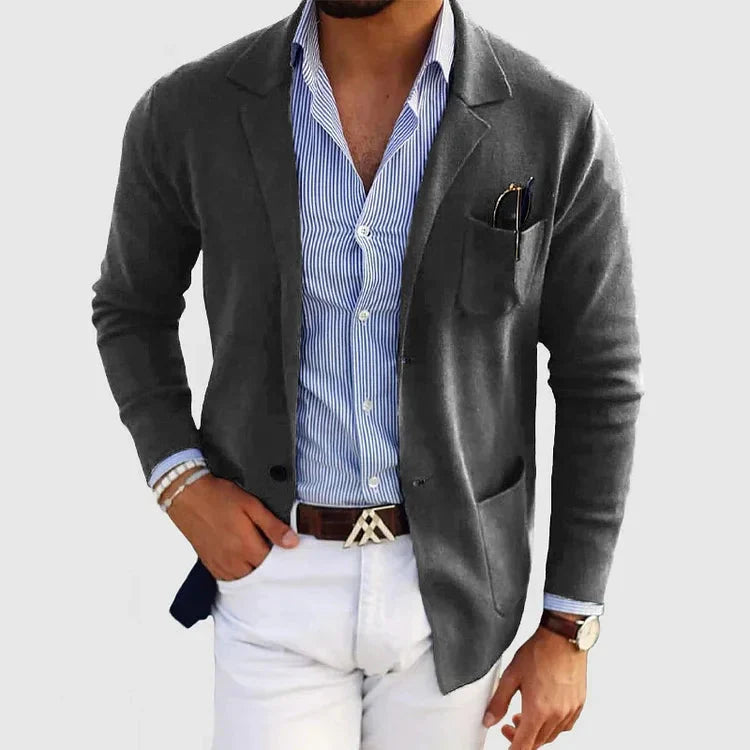 Lorenzo | Herrenblazer mit Reverskragen und Knopftaschen 4
